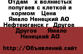 Отдам 2 х волнистых попугаев с клеткой и кормом › Цена ­ 1 - Ямало-Ненецкий АО, Нефтеюганск г. Другое » Другое   . Ямало-Ненецкий АО